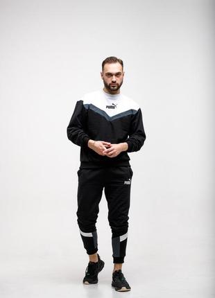 Чоловічий спортивний костюм puma  якість супер весняний двійка чоловічий1 фото