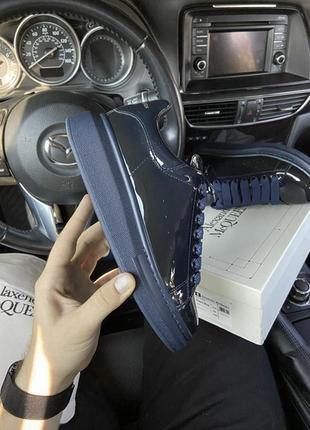 💙alexander mcqueen patent💙кросівки жіночі маквин