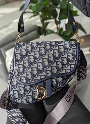Сумочка dior сідло – в еко шкірі та текстилі