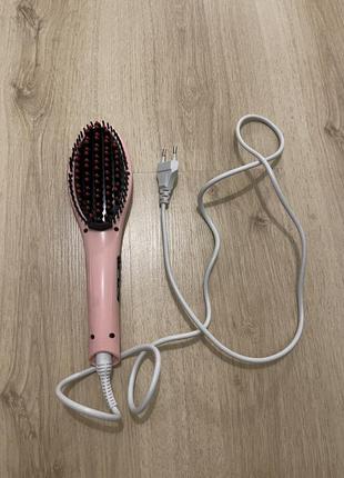 Електрична гребінець-випрямляч fast hair straightener hqt-906