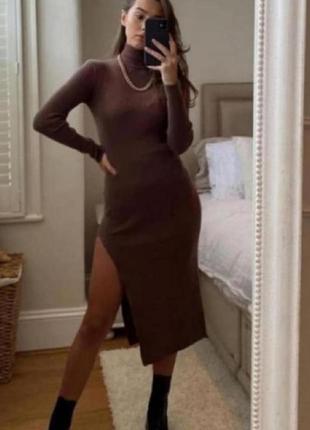 Красивое трикотажное платье zara