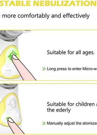 Небулайзер ингалятор feellife air kids мини портативный аккумуляторный с прохладным туманом