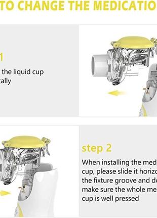 Небулайзер ингалятор feellife air kids мини портативный аккумуляторный с прохладным туманом