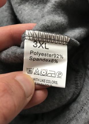 Широкие, базовые спортивные штаны серого цвета, размер xl-xxl4 фото