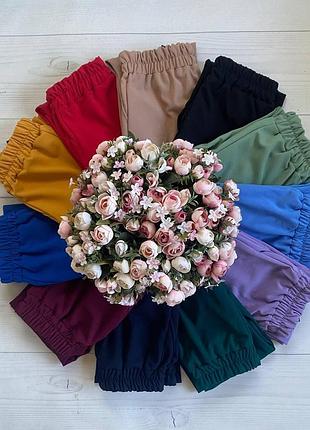 Классические брюки женские на резинке красные брюки летние трикотажные штаны женские...