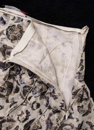 Шелковая юбка рюши butterfly print marc cain /8053/7 фото