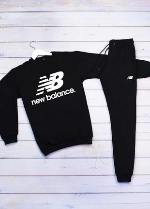 Спортивний чорний костюм new balance