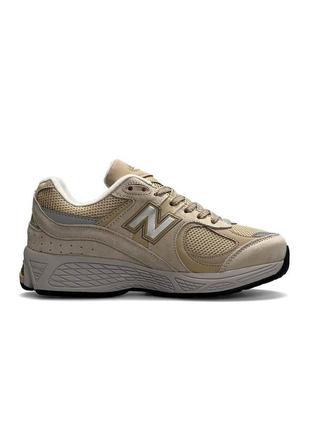 Женские кроссовки new balance 2002r beige sand песочные спортивные замшевые кросы нью баланс6 фото