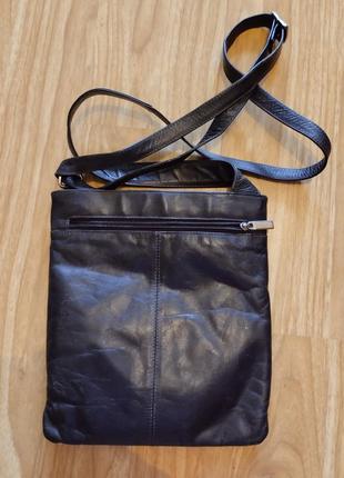 Шкіряна сумка-барсетка2 фото