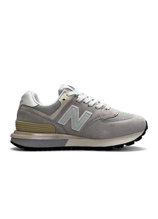 Жіночі кросівки new balance classic gray beige сірі замшеві спортивні кроси подальше балансування7 фото