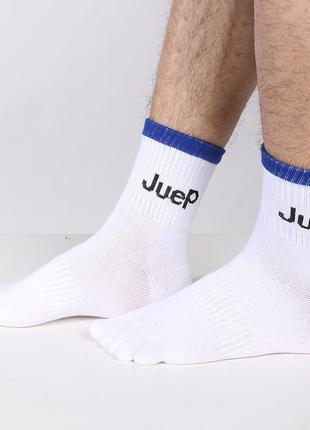Шкарпетки з роздільними пальцями з бавовни juep, п'ятипалі високі шкарпетки2 фото