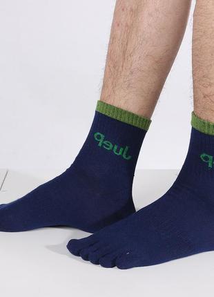 Шкарпетки з роздільними пальцями з бавовни juep, п'ятипалі високі шкарпетки3 фото