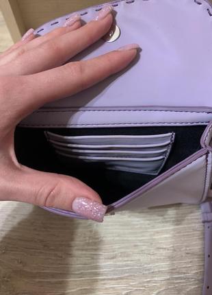 Zara сумка сумочка зара zara purple bag кросс-боди сумка трансформер7 фото