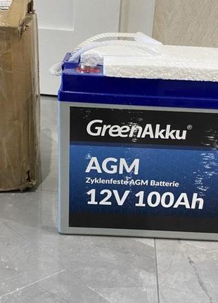 Акумуляторна батарея agm 12v 100ah greenakku