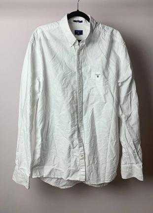Gant solid oxford button down shirt4 фото