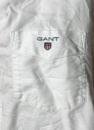 Gant solid oxford button down shirt2 фото