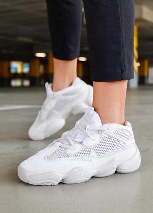 Yeezy boost 500 white2 фото