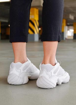 Yeezy boost 500 white3 фото