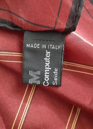 Шовкова хустка платок dry clean only italy