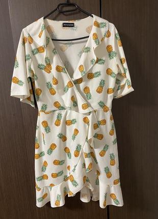 Платье с ананасами4 фото