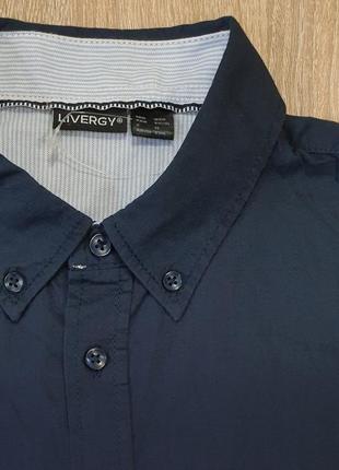 Livergy - 3xl - сорочка чоловіча синя рубашка мужская2 фото