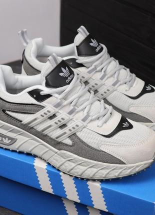 Чоловічі чорні білі сірі кросівки адідас adidas [40-44]4 фото
