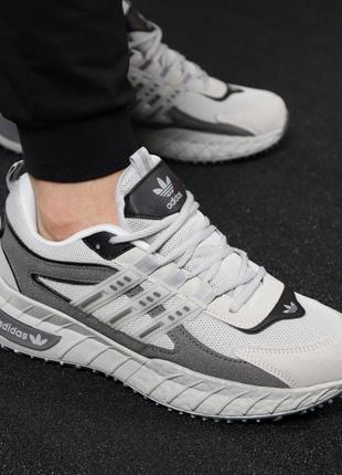 Мужские черные белые серые кроссовки адидас adidas [40-44]