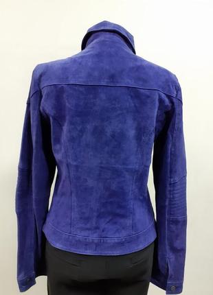 Замшева косуха, шкіряна куртка, camaieu, розмір 462 фото