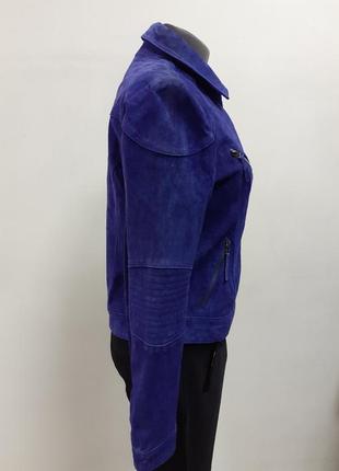 Замшева косуха, шкіряна куртка, camaieu, розмір 464 фото