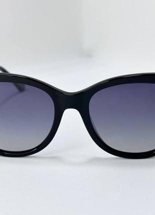 Солнцезащитные очки женские в классической оправе с линзами градиент и тонкими элегантными дужками5 фото