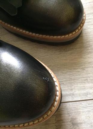 Pertini стильные кожаные итальянские лоферы,оригинал, броги, оксфорды, туфли9 фото