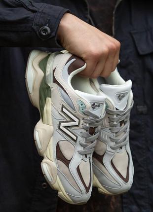 Мужские кроссовки new balance 9060 beige brown 42-43-44-45