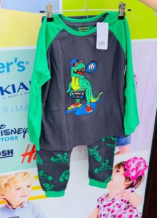 Флісова піжама "dino" для хлопчика primark