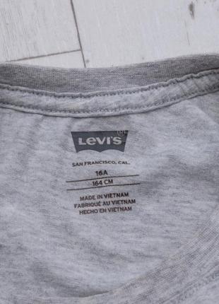 Levis оригинальная серая футболка монограммное лого на резинке размер s5 фото