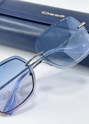 Солнцезащитные очки женские зеркальные безободковые с тонкими металлическими дужками5 фото