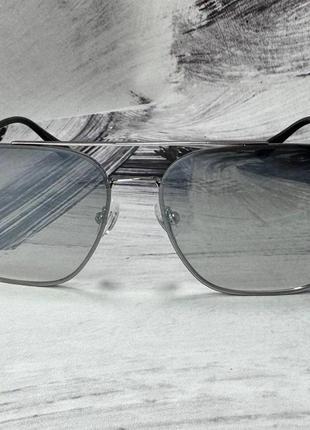 Солнцезащитные очки унисекс авиаторы зеркальные в металлической оправе6 фото