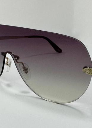 Сонцезахисні окуляри унісекс-маска безобідкові лінзи градієнт із тонкими металевими дужками