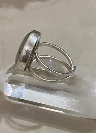 Красивый перстень природный турмалиновый кварц волосатик шерл5 фото