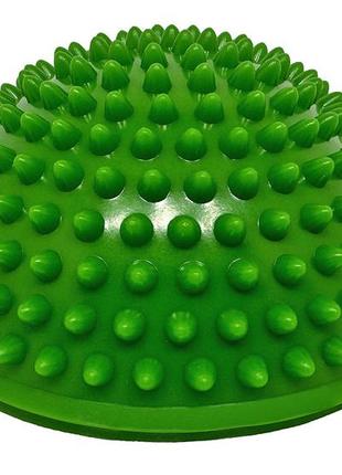Полусфера массажная киндербол easyfit 16 см мягкая зеленая1 фото