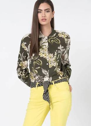 Marc o'polo floral print рубашка цветочный принт в стиле версайз /7265/