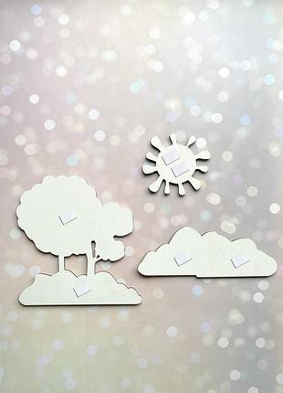 Детские часы настенные с маятником :: кот серый (33х28 см)