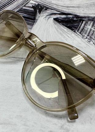 Солнцезащитные очки женские зеркальные прозрачная оправа ацетат5 фото