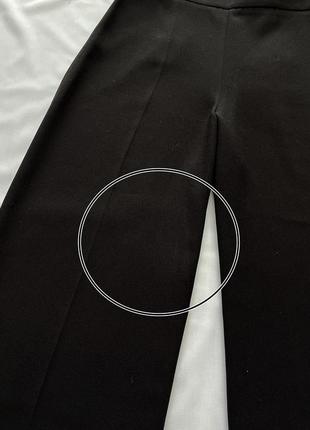 Чорні стильні штани кюлоти з високою посадкою zara10 фото