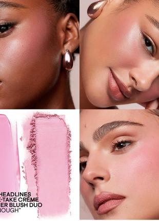 Рум'яна patrick ta beauty major headlines double-take crème &amp; powder blush - just enough3 фото