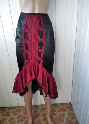 Готическая юбка catwalk collection london винтаж готика1 фото