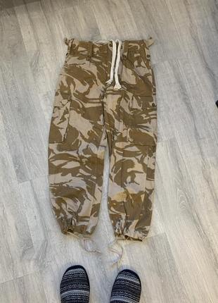 Карго мілітарі вінтажні джинси на утяжках cargo parachute y2k japanese maharishi combat army pants jeans