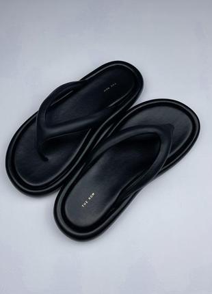 The row ginza sandals черные кожаные шлепанцы оригинал1 фото