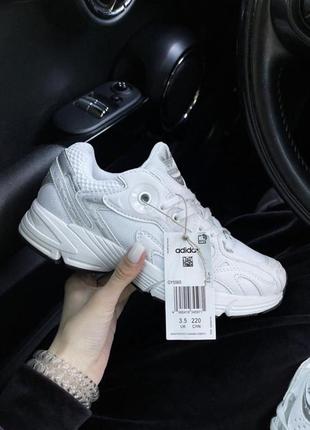 Жіночі кросівк. adidas astir white 👟 женские белоснежные текстильные кроссовки адидас