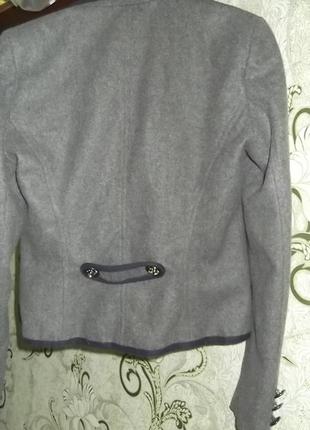 Пиджачек серый в школьном стиле4 фото