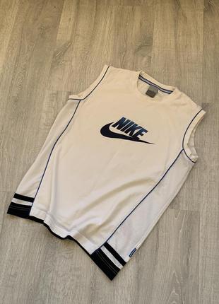 Майка най винтаж 90х годов ретро nike big logo swoosh 90s retro tank top t shirt Ausa9 фото